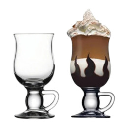 PAŞABAHÇE 44159 İRİSH COFFE DESENLİ 2 Lİ MEŞRUBAT BARDAĞI