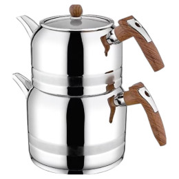 KAHRAMANLAR YAĞMUR MEGA BOY AHŞAP SAP ÇAYDANLIK