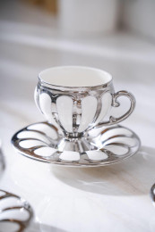 ACAR HXF06876 KARİUS KAHVE FİNCANI GÜMÜŞ