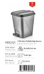MERDEM 5 LT PEDALLI ÇÖP