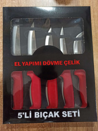 SÜRMENE 5 PARÇA DÖVME  BIÇAK SETİ