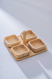 ACAR  ACR-524/12 BAMBU SUNUM KASE TEPSİLİ