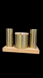 FÜNKE 3 LÜ BORU SET ALTIN TUZ BİBER SET