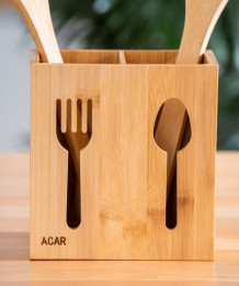 ACAR ACR-273/12 BAMBU ÇATAL KAŞIK KUTUSU