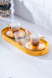 ACAR KOH-07322 PRONTO TEPSİLİ KAHVE TAKIMI