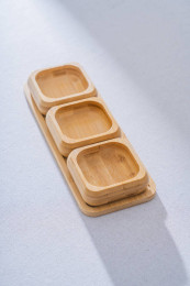 ACAR ACR-573/24 BAMBU SUNUM KASE TEPSİLİ