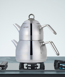 ACAR XRD-21-0457 SILVER ALEXİ AİLE BOY ÇAYDANLIK