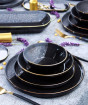 ACAR ROYAL BLACK 27 PARÇA YEMEK TAKIMI