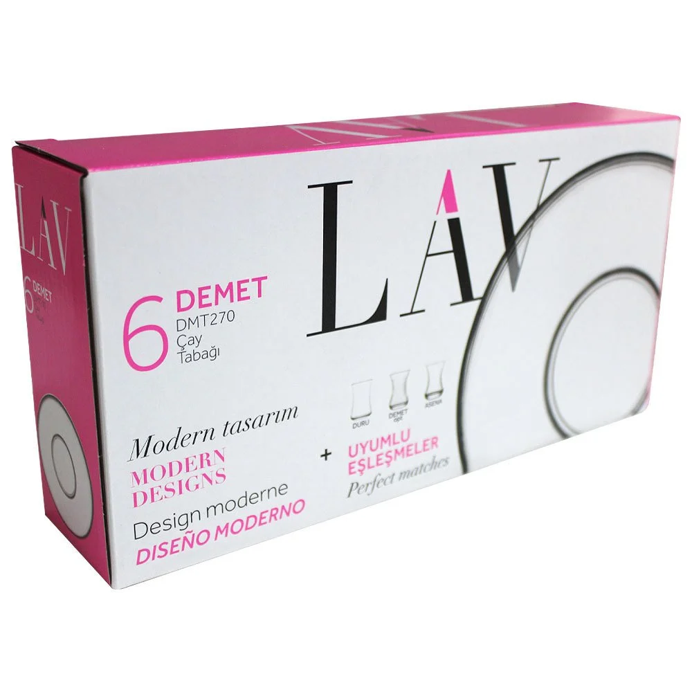 LAV DMT270 DEMET ÇAY TABAĞI 6 LI